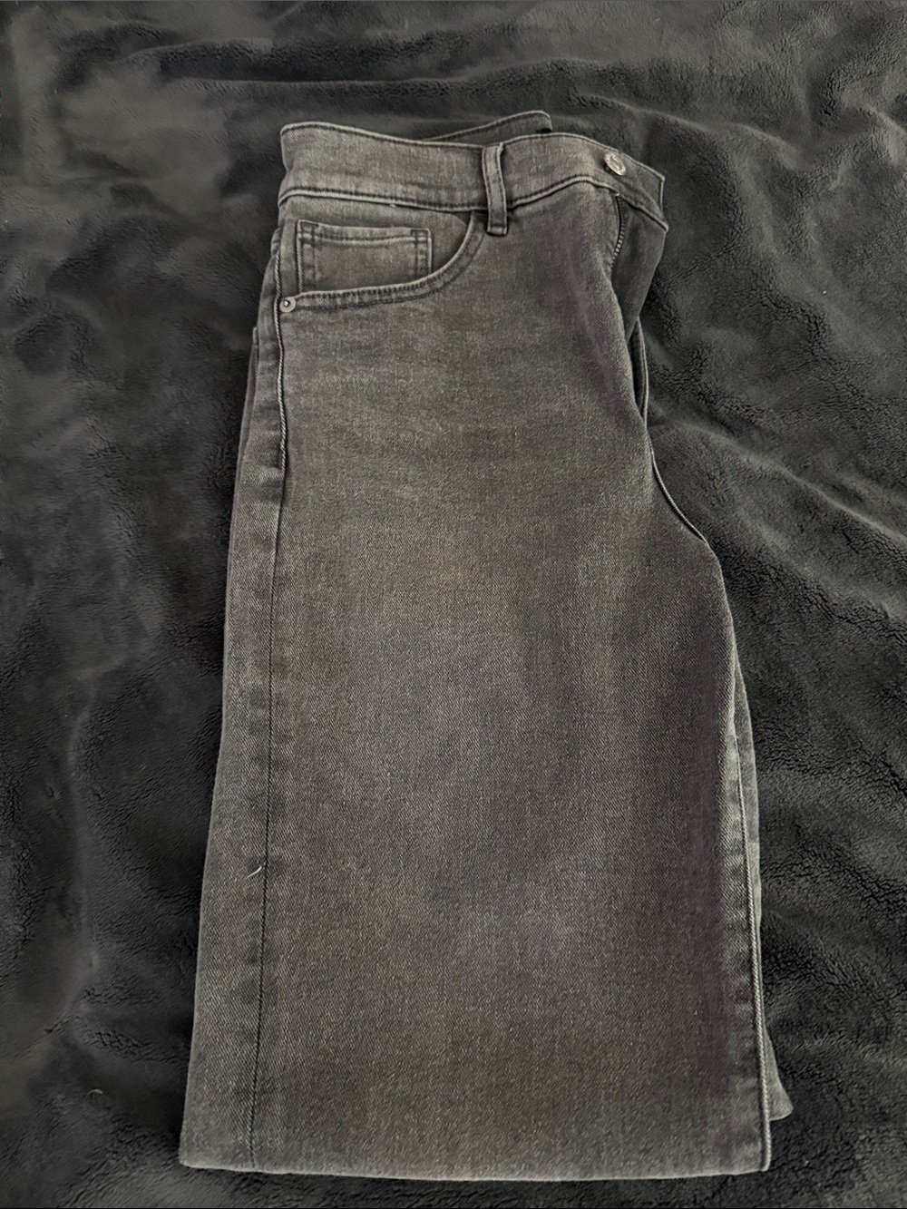 Women’s Express Black Washed Jeans - Classic Straight Fit